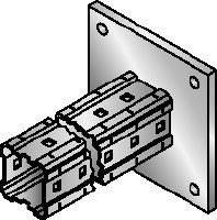 MIC-C90-DH bracket hot-dip galvanised (HDG) box profile bracket for connections to concrete in heavy-duty applications