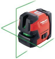PM 2-LG Line laser level Line laser with 2 lines for levelling, aligning and squaring with green beam