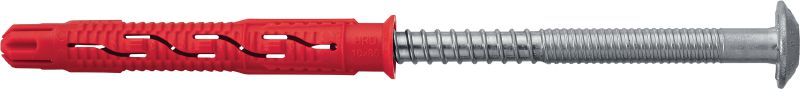 HRD-PR2 Plastic frame anchor High-performance collarless plastic anchor for frames (A2 stainless steel, pan head)