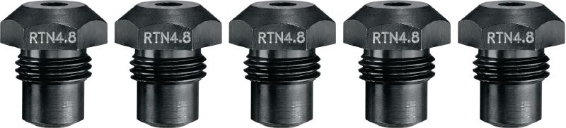 RT 6-22 rivet nose pieces Rivet nose pieces for fastening steel, aluminium and stainless-steel rivets with your RT 6-22 cordless rivet tool (available sizes include 2.4mm to 4.8mm | 3/32to 3/16)