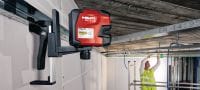 PM 2-LG Line laser level Line laser with 2 lines for levelling, aligning and squaring with green beam Applications 2