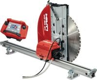 DST 10-CA wall saw Agile electric wall saw with cut Assist automation, wireless remote control and internal e-box for wet and dry wall cutting