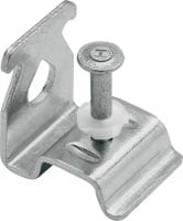 X-CC CS Ceiling clip Ceiling clip with pre-mounted, premium nail for fastening to concrete