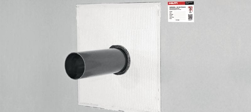 CFS-CT B Firestop coated board system with wide approval range for sealing medium to large openings Applications 1