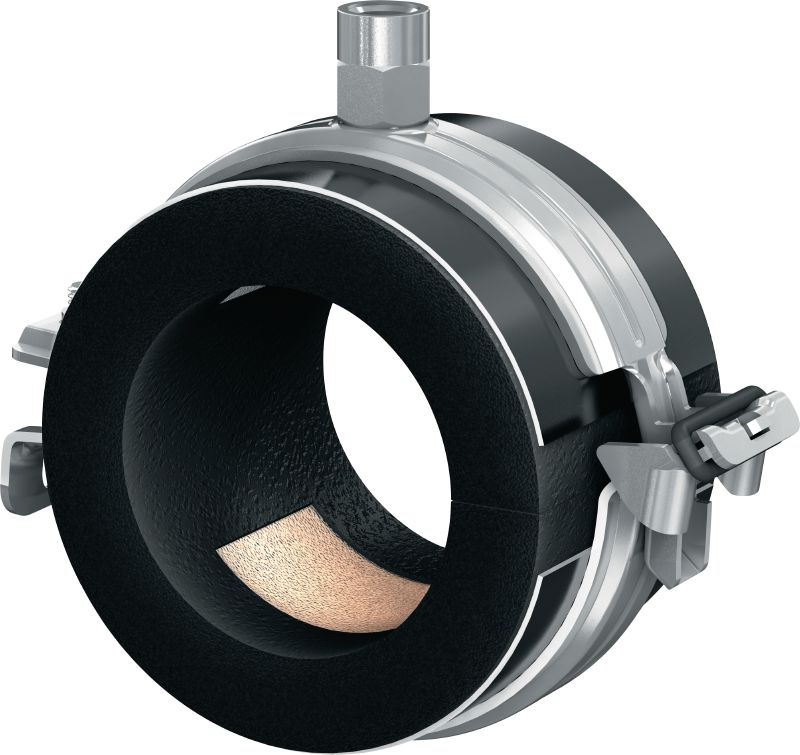 MIP-H Refrigeration pipe clamp (thin insulated) Galvanised pipe clamp for maximum productivity in refrigeration applications with an insulation thickness of 13-16 mm