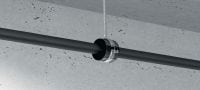 MIP-H Refrigeration pipe clamp (thin insulated) Galvanised pipe clamp for maximum productivity in refrigeration applications with an insulation thickness of 13-16 mm Applications 2