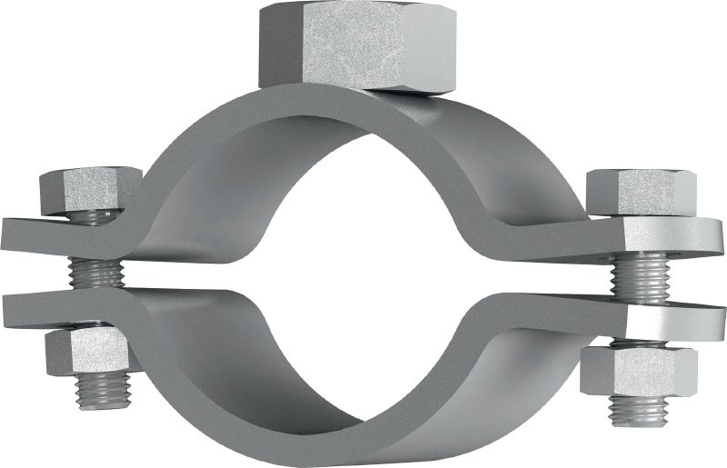MFP-PC M20 Galvanised fixed point pipe clamp for maximum performance in heavy-duty piping applications