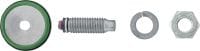 Electrical connector S-BT-EF HC Threaded screw-in stud (carbon steel, metric thread) for electrical connections on steel in mildly corrosive environments. Recommended maximal cross-section of connected cable: 120 mm²