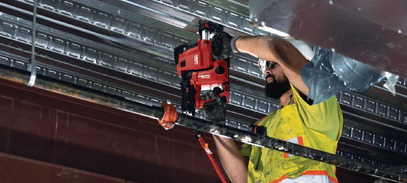 TE 4-22 Cordless rotary hammer Compact SDS Plus cordless rotary hammer with our best performance-to-weight ratio for overhead drilling (Nuron battery platform) Applications 1