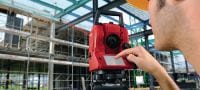 POS 18 Construction Total Station Precise construction total station for two-person operation with 3  angle measurement accuracy Applications 2