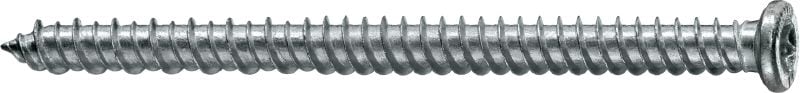 HUS 6 screw anchor Economical screw anchor for light-duty fastening in concrete and masonry (carbon steel, flat head)