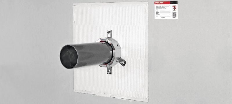 CFS-CT B Firestop coated board system with wide approval range for sealing medium to large openings Applications 1