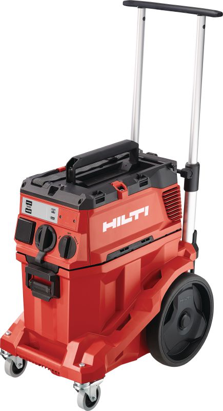VC 40M-X M-Class dust extractor (ACD) Powerful dust extractor with large container and push-bar for connection with power tools and jobsite clean ups (wet & dry), 30l tank – ACD certified vacuum