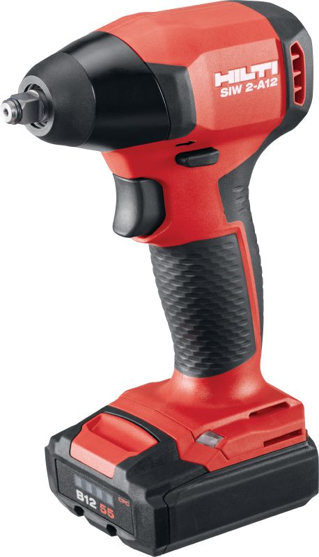 SIW 2-A12 cordless impact wrench Subcompact-class cordless impact wrench with 3/8 friction ring anvil for economical anchoring and bolting, especially in cramped spaces