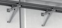 MIC-CU-MAH connector hot-dip galvanised (HDG) connector for fastening girders directly to concrete at angles between 0 and 180 degrees Applications 1