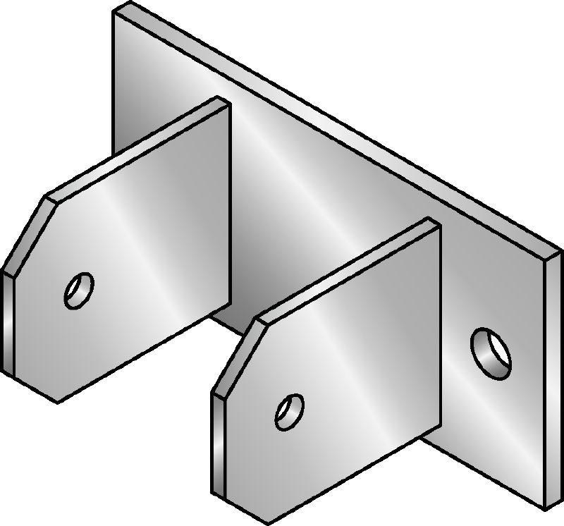 MIC-CU-MAH connector hot-dip galvanised (HDG) connector for fastening girders directly to concrete at angles between 0 and 180 degrees
