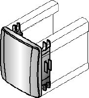 MM-E Channel end cap Channel end cap for covering the ends of Hilti MM strut channels