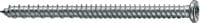 HUS 6 screw anchor Economical screw anchor for light-duty fastening in concrete and masonry (carbon steel, flat head)